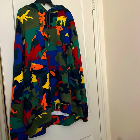 polo ralph lauren multicolored hoodie size: 3XB